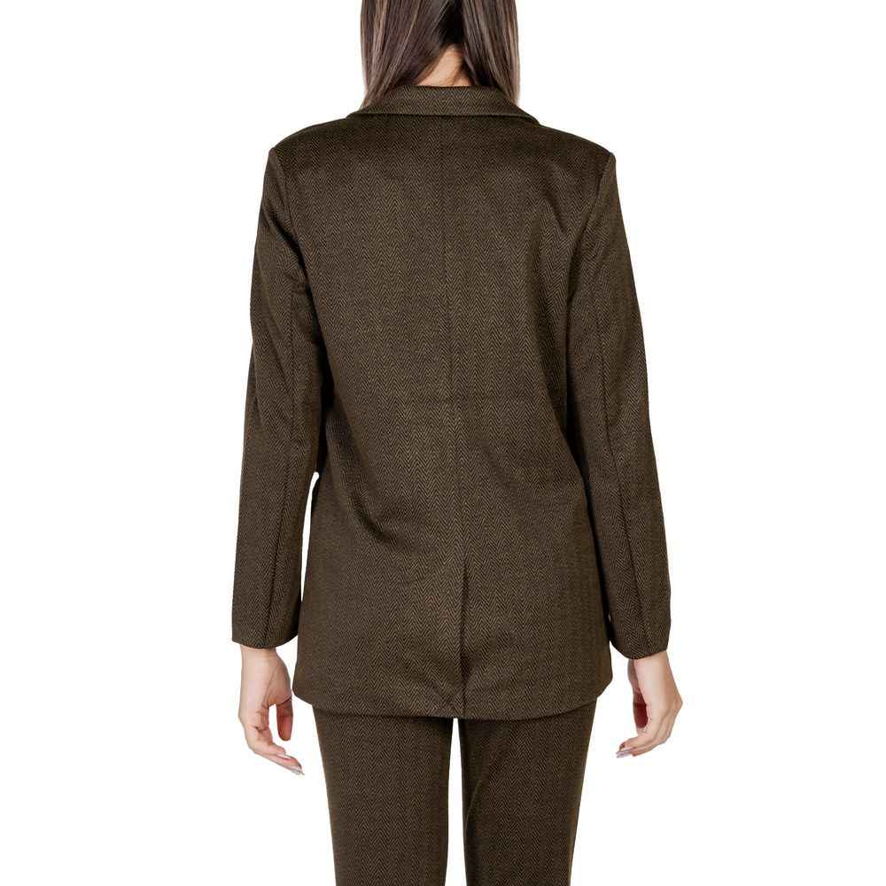 ICHI Green Polyester Blazer