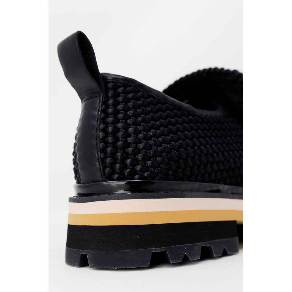 ASH Black Leather Platform