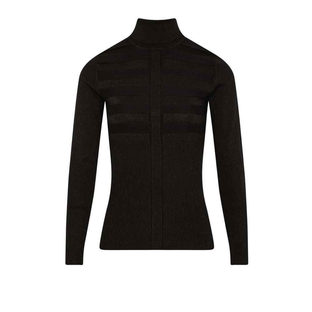 Morgan De Toi Black Viscose Turtleneck