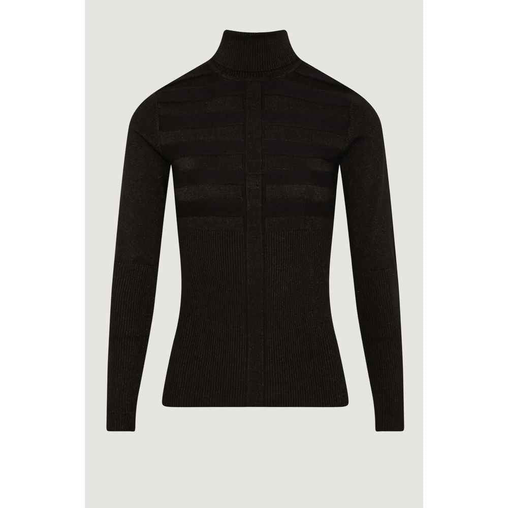 Morgan De Toi Black Viscose Turtleneck