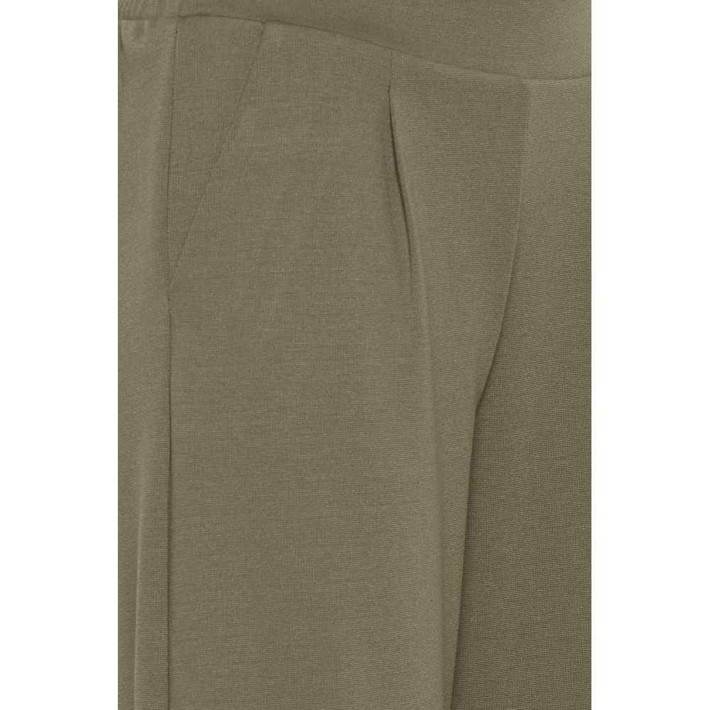 ICHI Green Recycled Polyester Pant