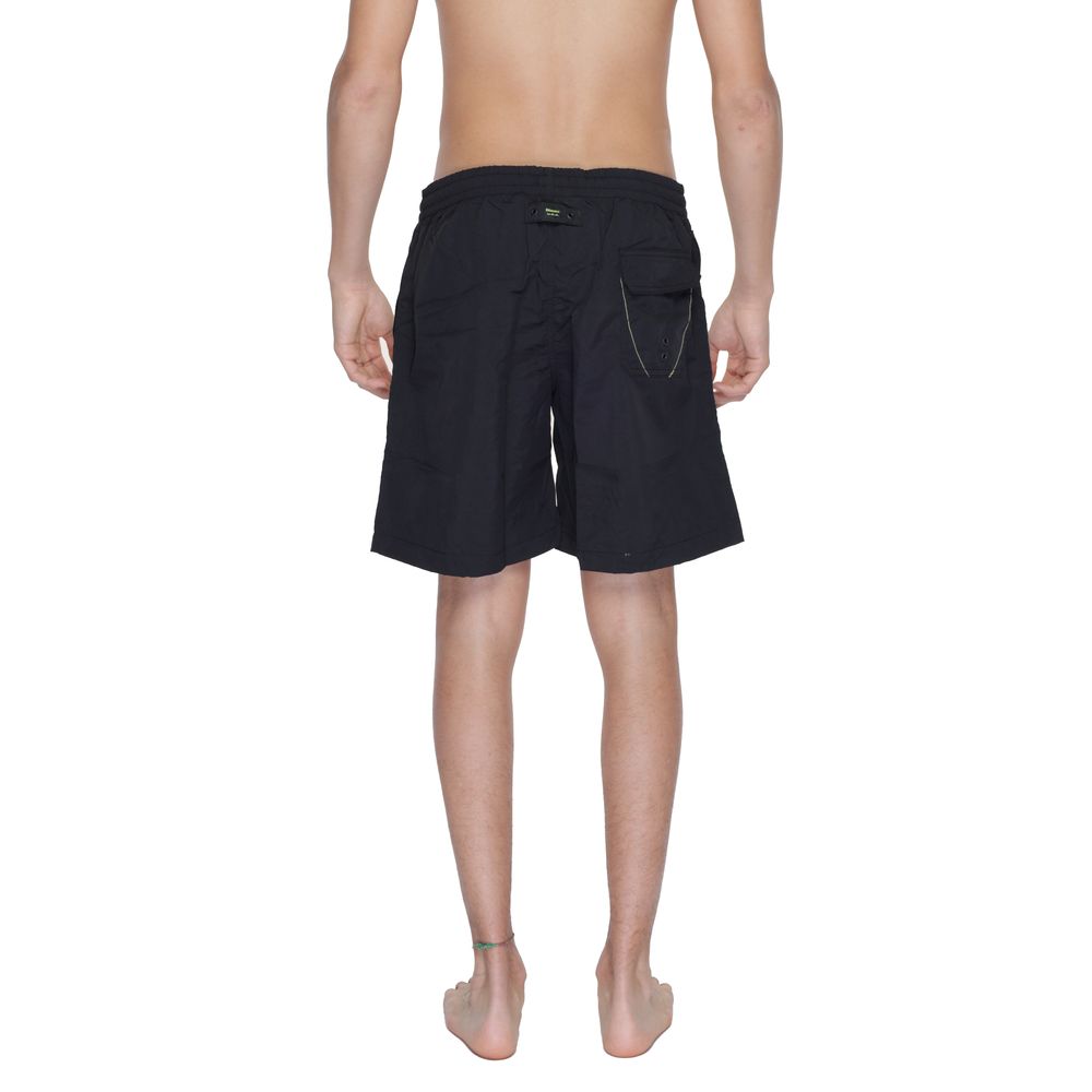 Blauer Black Polyamide Swim Shorts