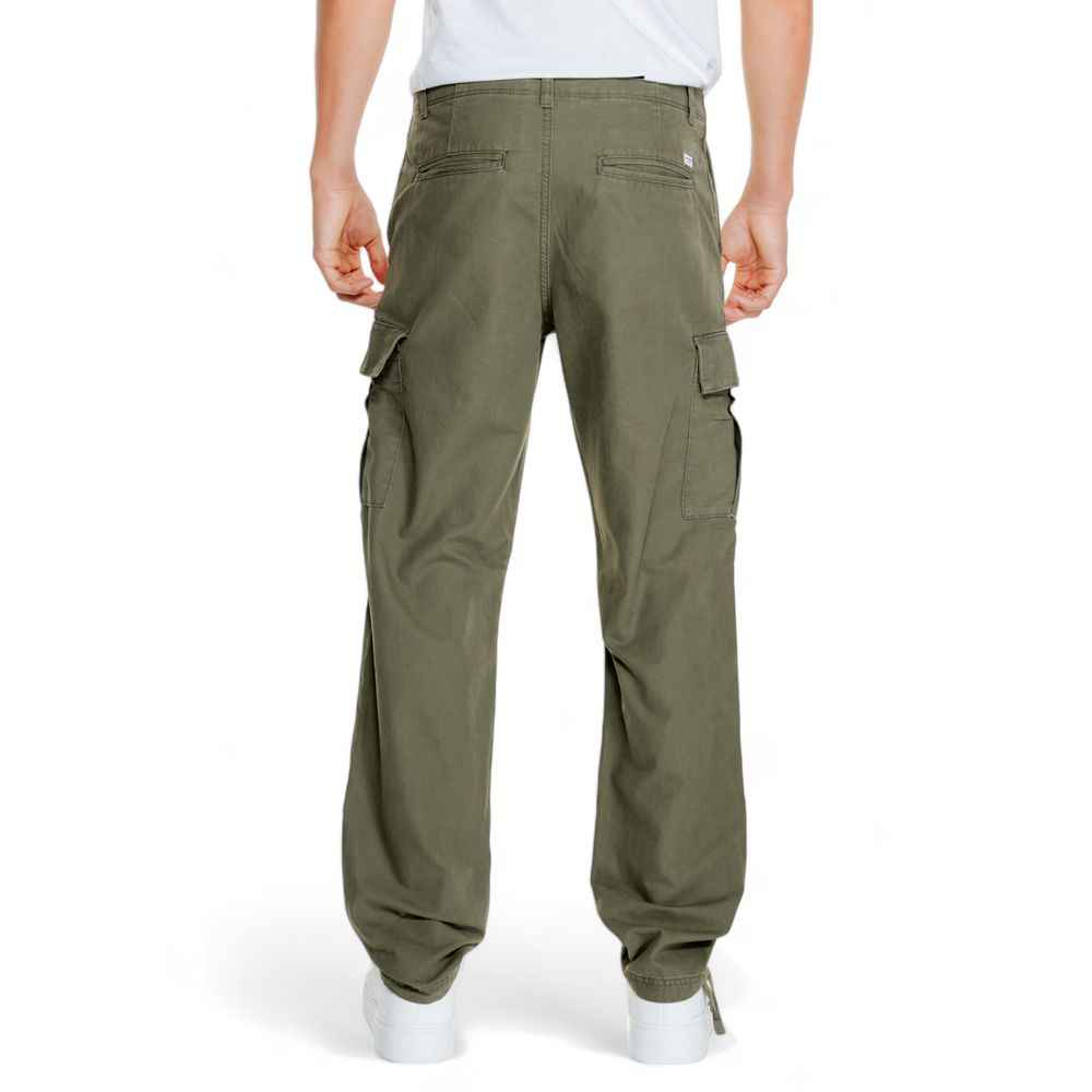 Jack Jones Green Cotton Cargo Pants
