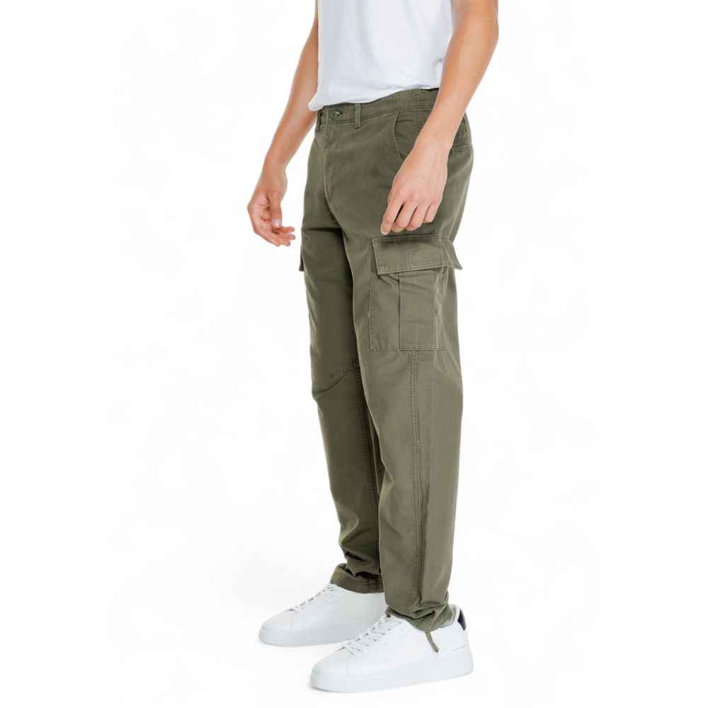 Jack Jones Green Cotton Cargo Pants