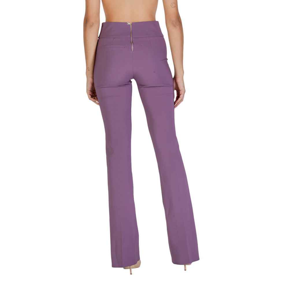 Sandro Ferrone Purple Polyester Pant