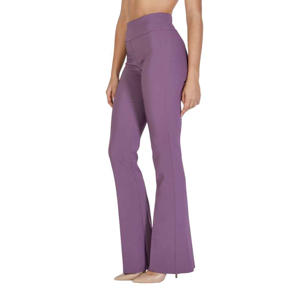 Sandro Ferrone Purple Polyester Pant