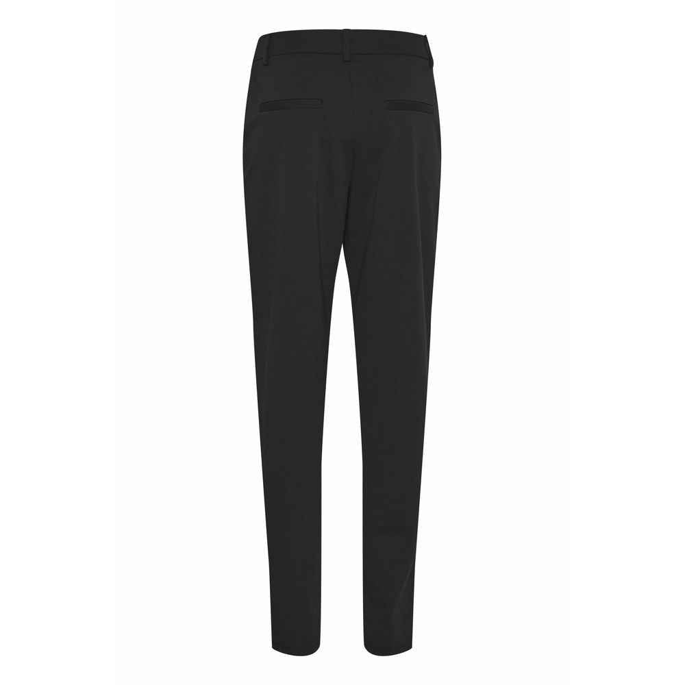 ICHI Black Recycled Polyester Pant