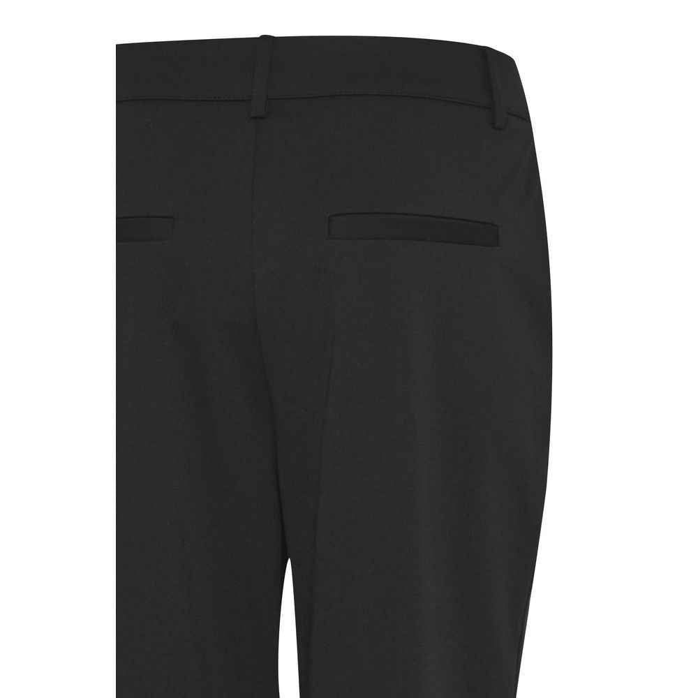 ICHI Black Recycled Polyester Pant