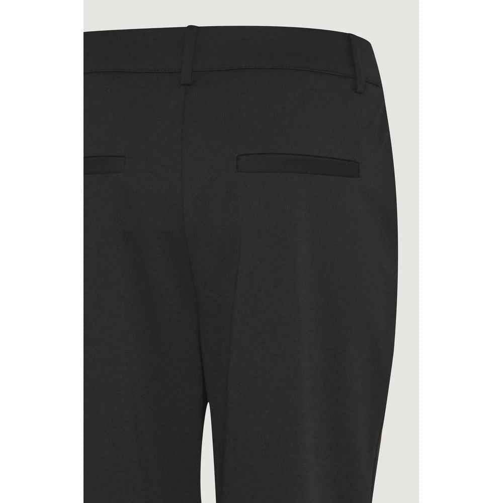 ICHI Black Recycled Polyester Pant