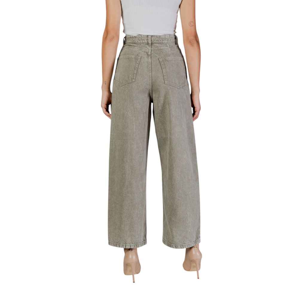 Only Green Cotton Bootcut Jean