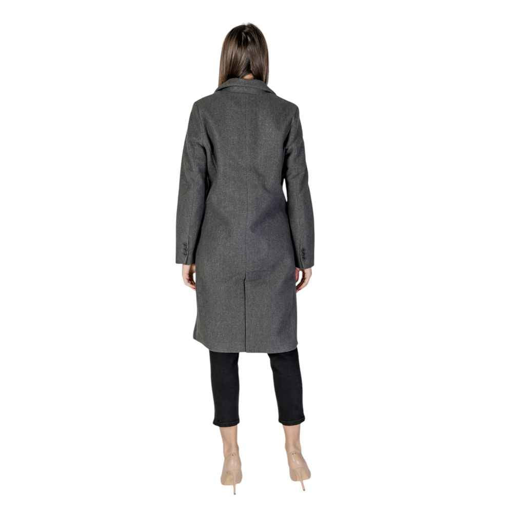Vero Moda Gray Polyester Coat