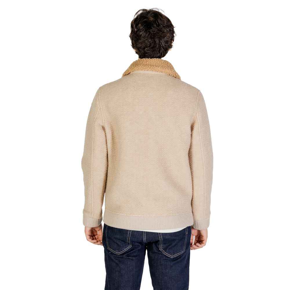 Hydra Clothing Beige Polyester Jackets & Coat