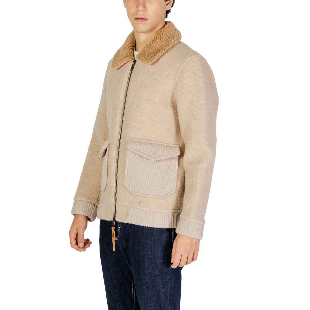 Hydra Clothing Beige Polyester Jackets & Coat
