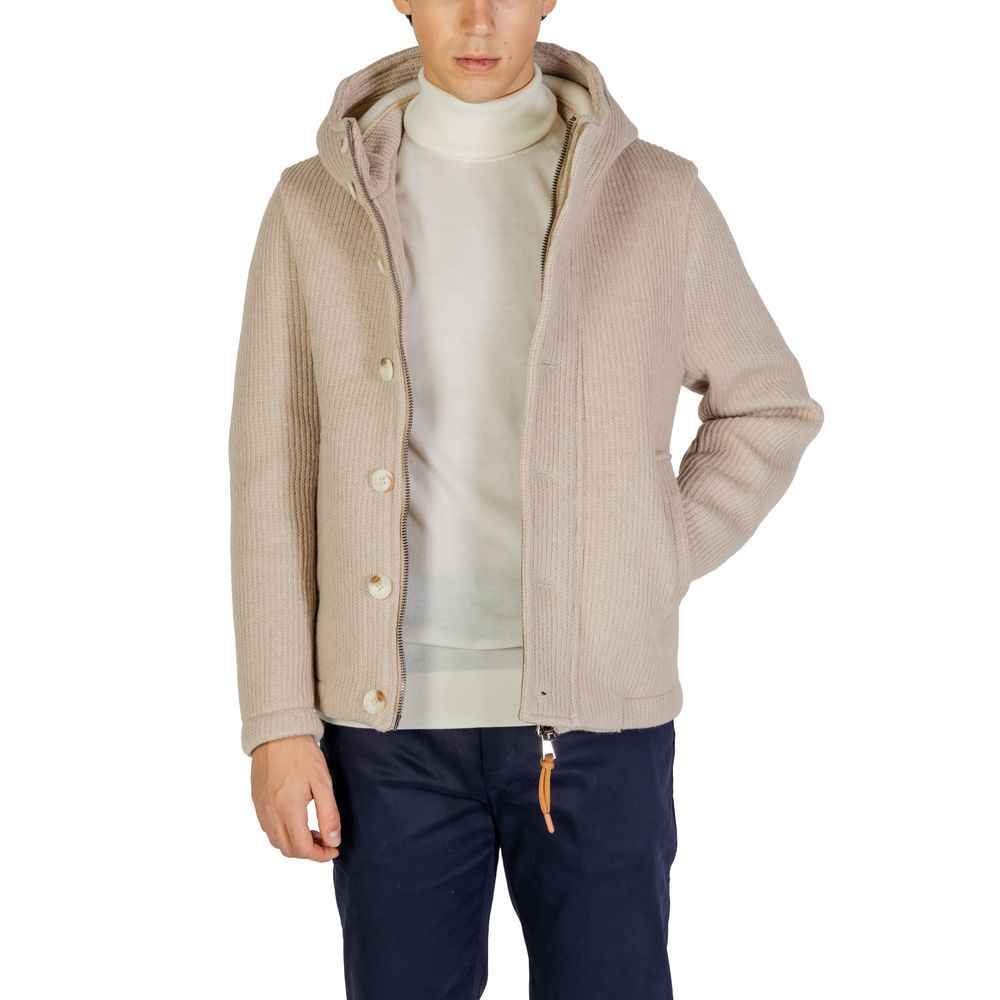 Hydra Clothing Beige Polyester Jackets & Coat