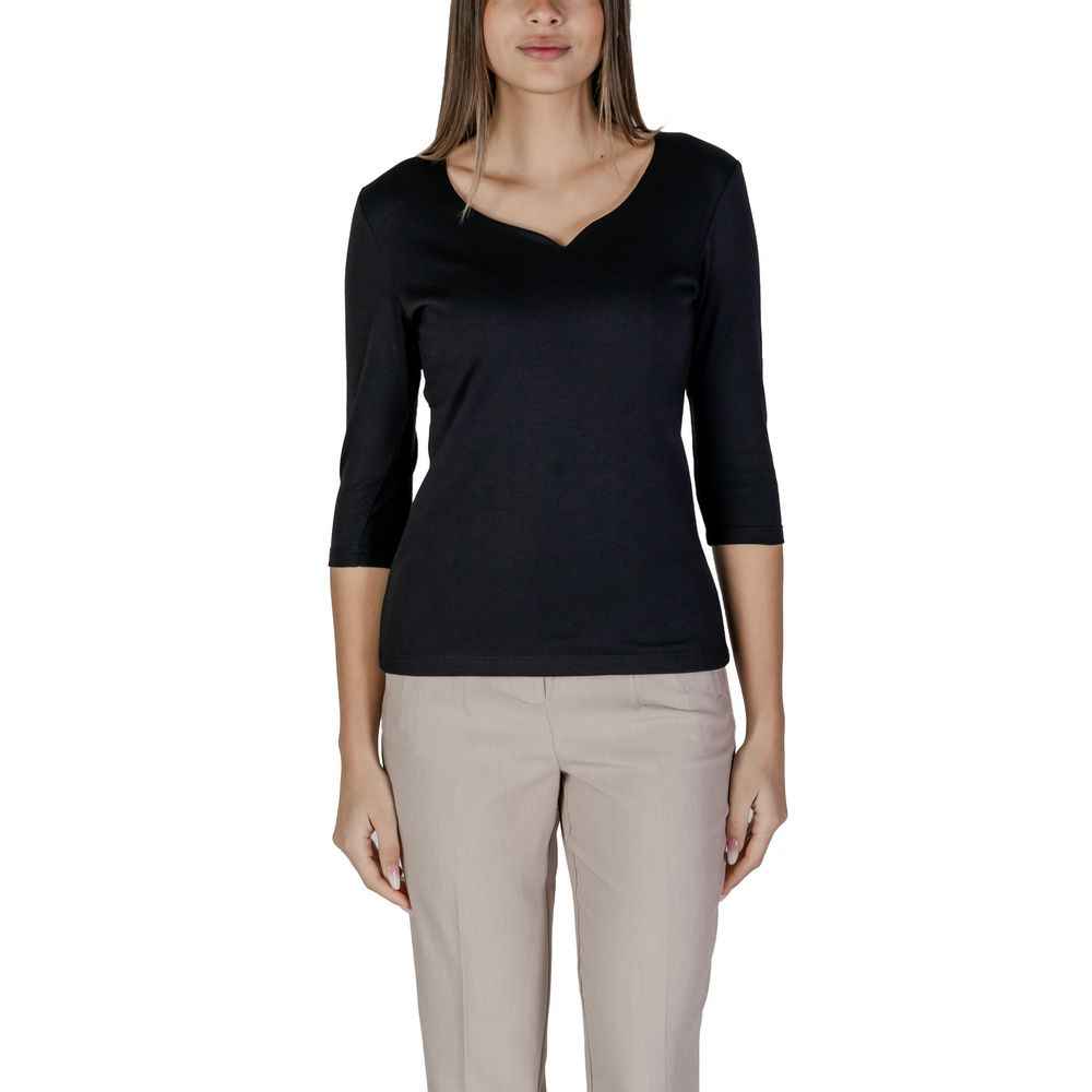 Street One Black Cotton T-Shirt