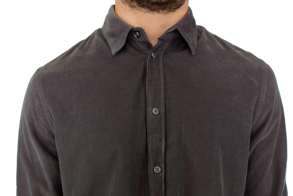 GF Ferre Green Button Front Cotton Casual Shirt