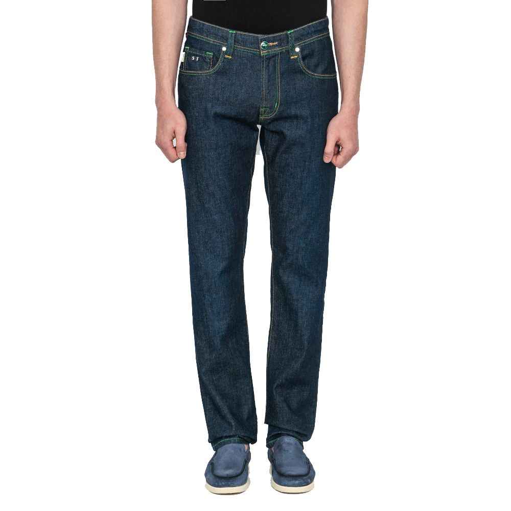 Tramarossa Blue Cotton Men Jeans