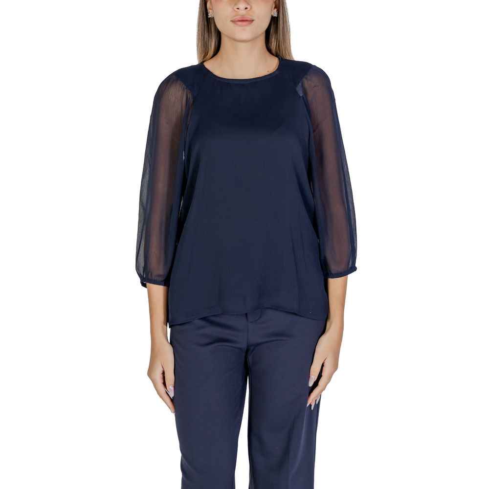 Street One Blue Polyester Blouse