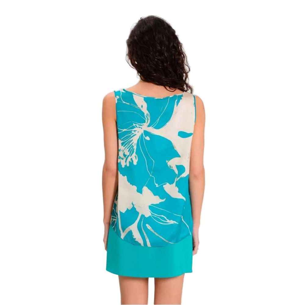 Rinascimento Turquoise Polyester Blouse