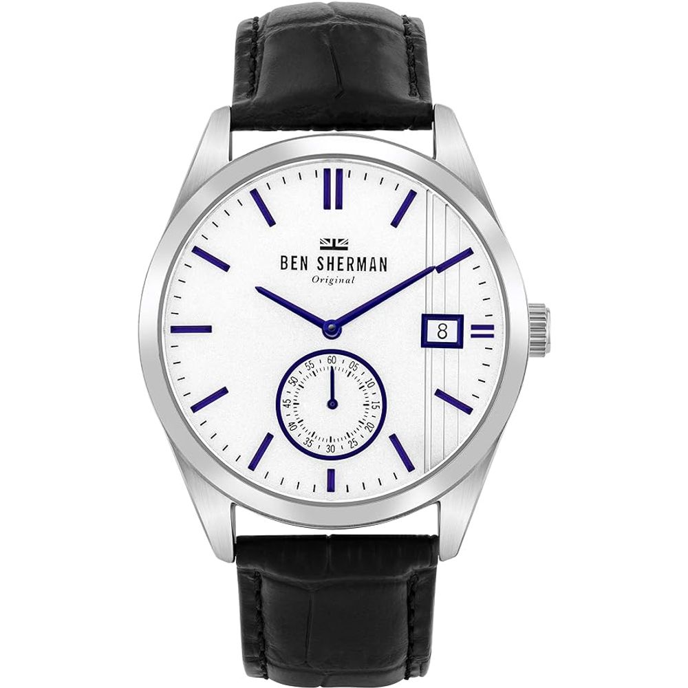 Ben Sherman Black Leather Dress Watch