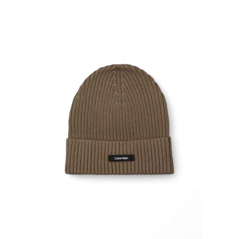 Calvin Klein Beige Organic Cotton Caps Baseball Hat