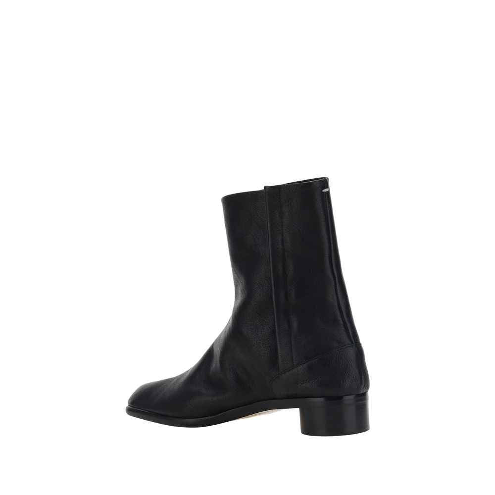 Margiela Black Camel Hair  Flat Boots