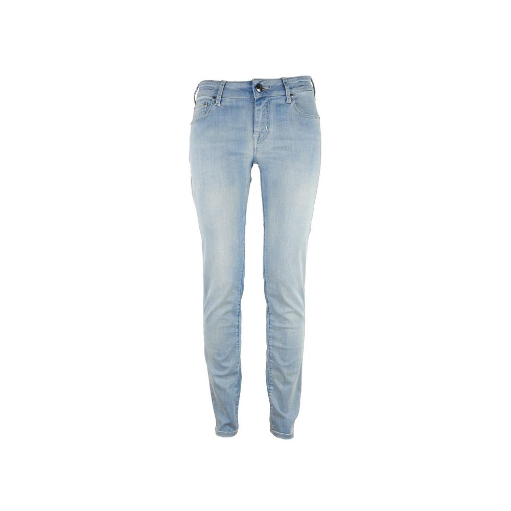 Jacob Cohen Blue Cotton Skinny Pants