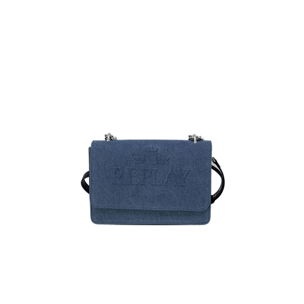 Replay Blue Polyester Crossbody Bag