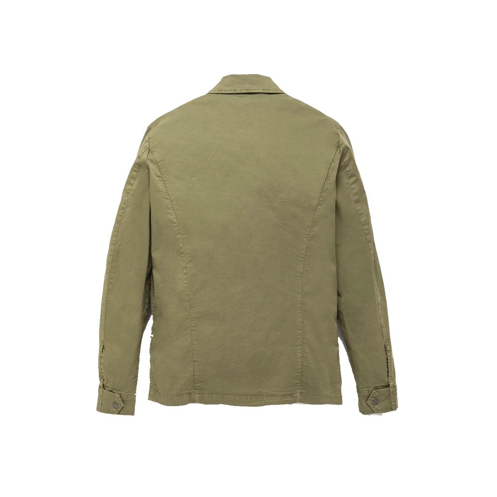 Refrigiwear Green Cotton Men Jacket