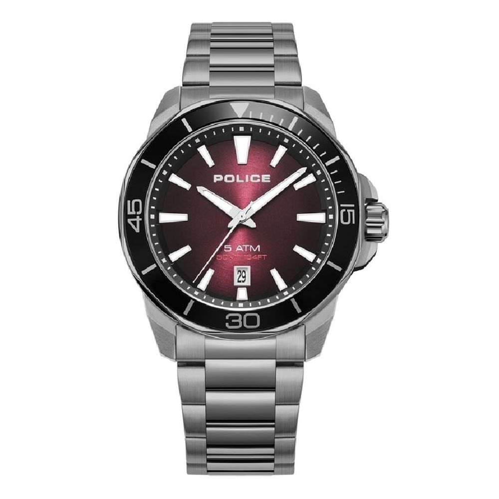Police Gray Stainless Steel Watch