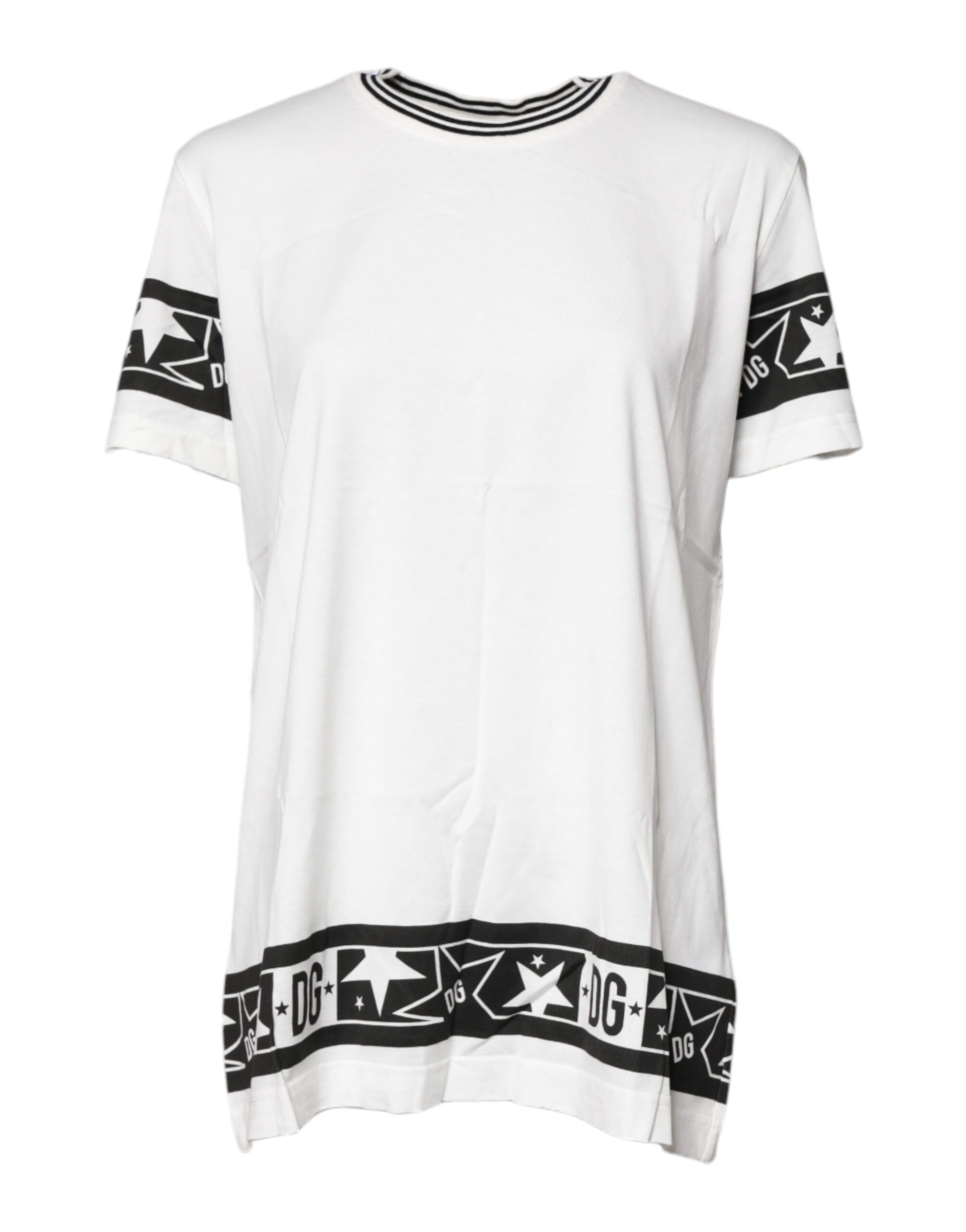 Dolce & Gabbana White #DGMillennials Cotton Crewneck T-shirt