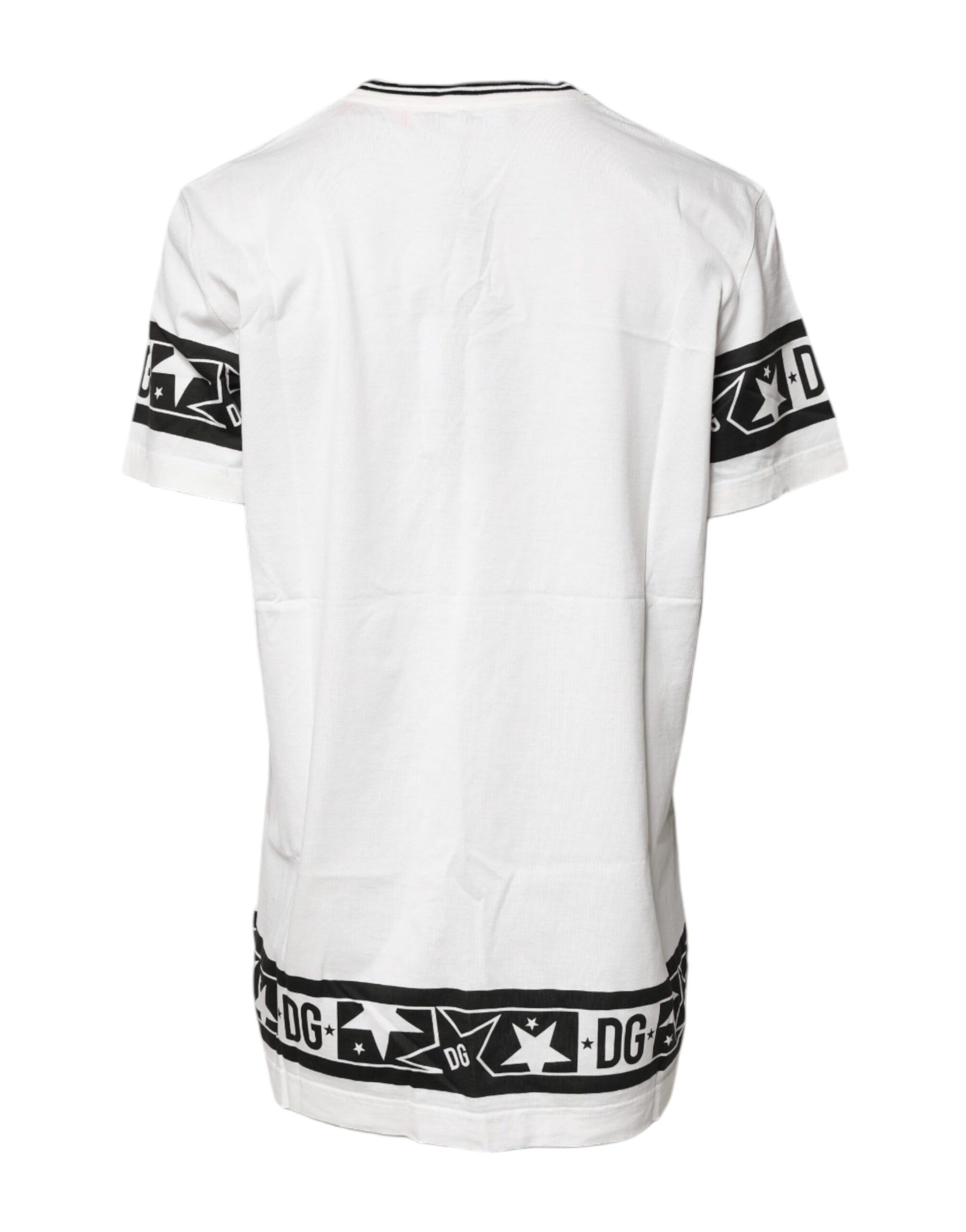 Dolce & Gabbana White #DGMillennials Cotton Crewneck T-shirt