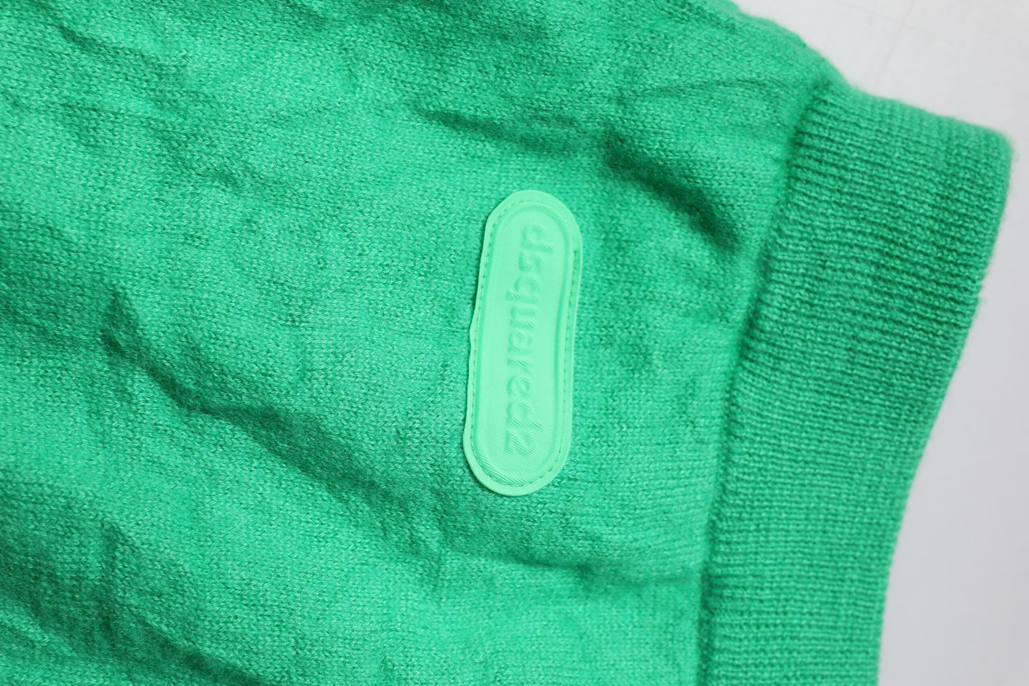 Dsquared² Green Cotton Elastic Waist Men Casual Pants