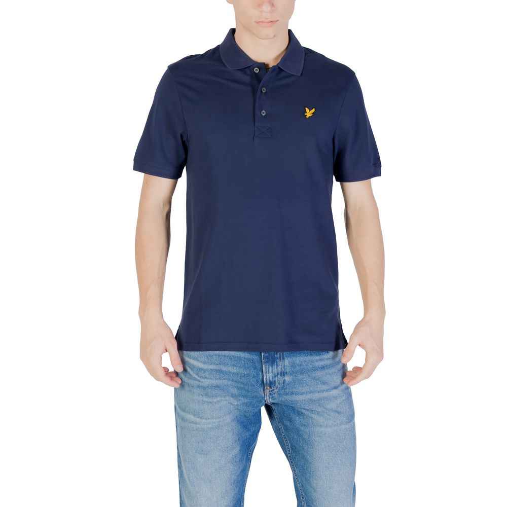 Lyle & Scott Blue Cotton Polo Shirt