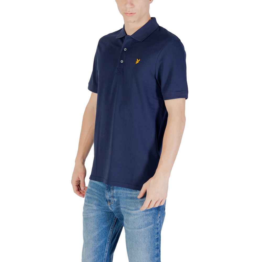 Lyle & Scott Blue Cotton Polo Shirt