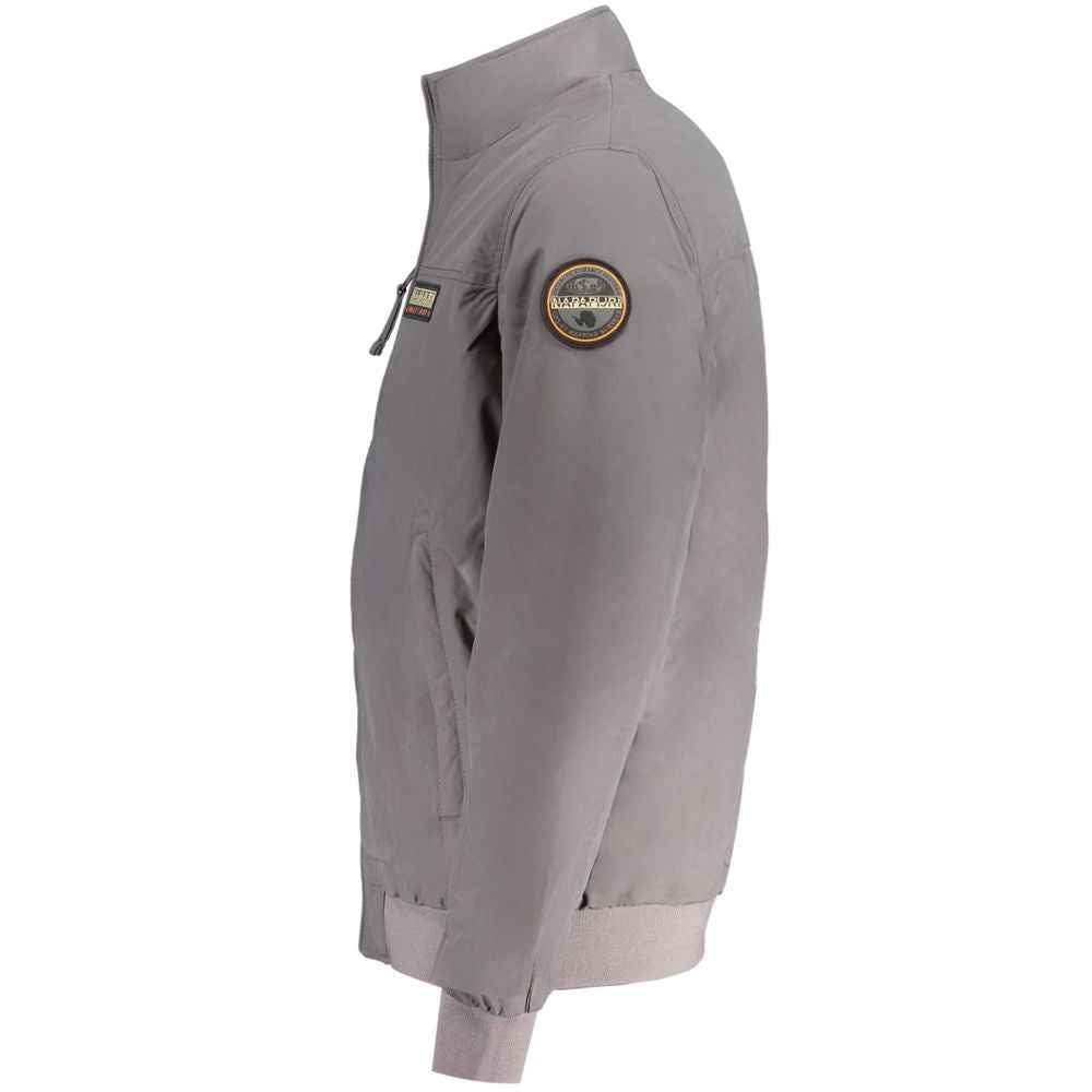 Napapijri Gray Polyamide Men Jacket