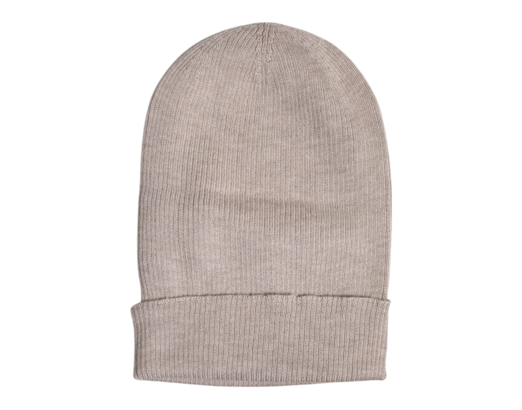 Dolce & Gabbana Beige Cashmere Knitted Winter Beanie Hat