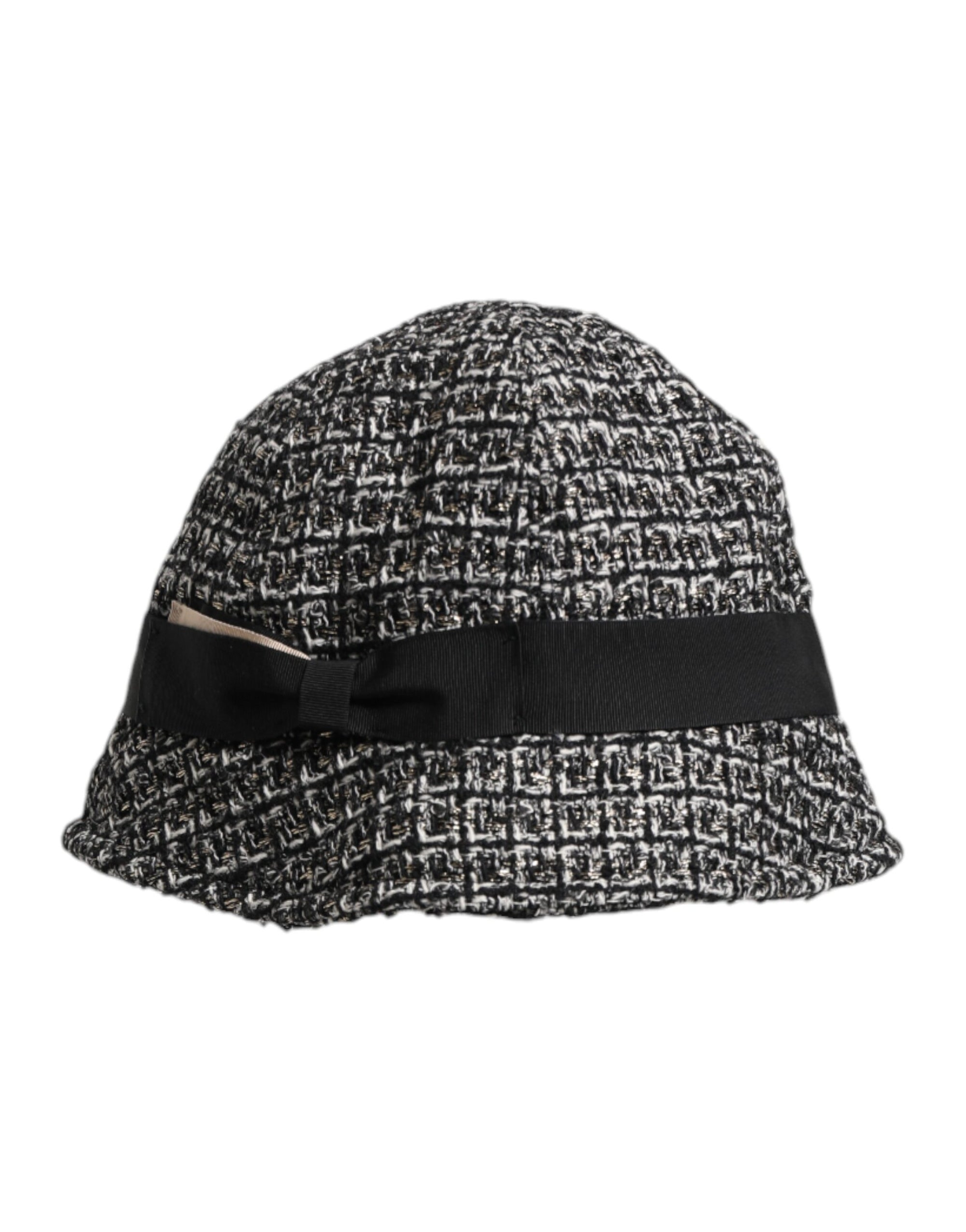 Dolce & Gabbana Black Cotton Blend Bucket Hat