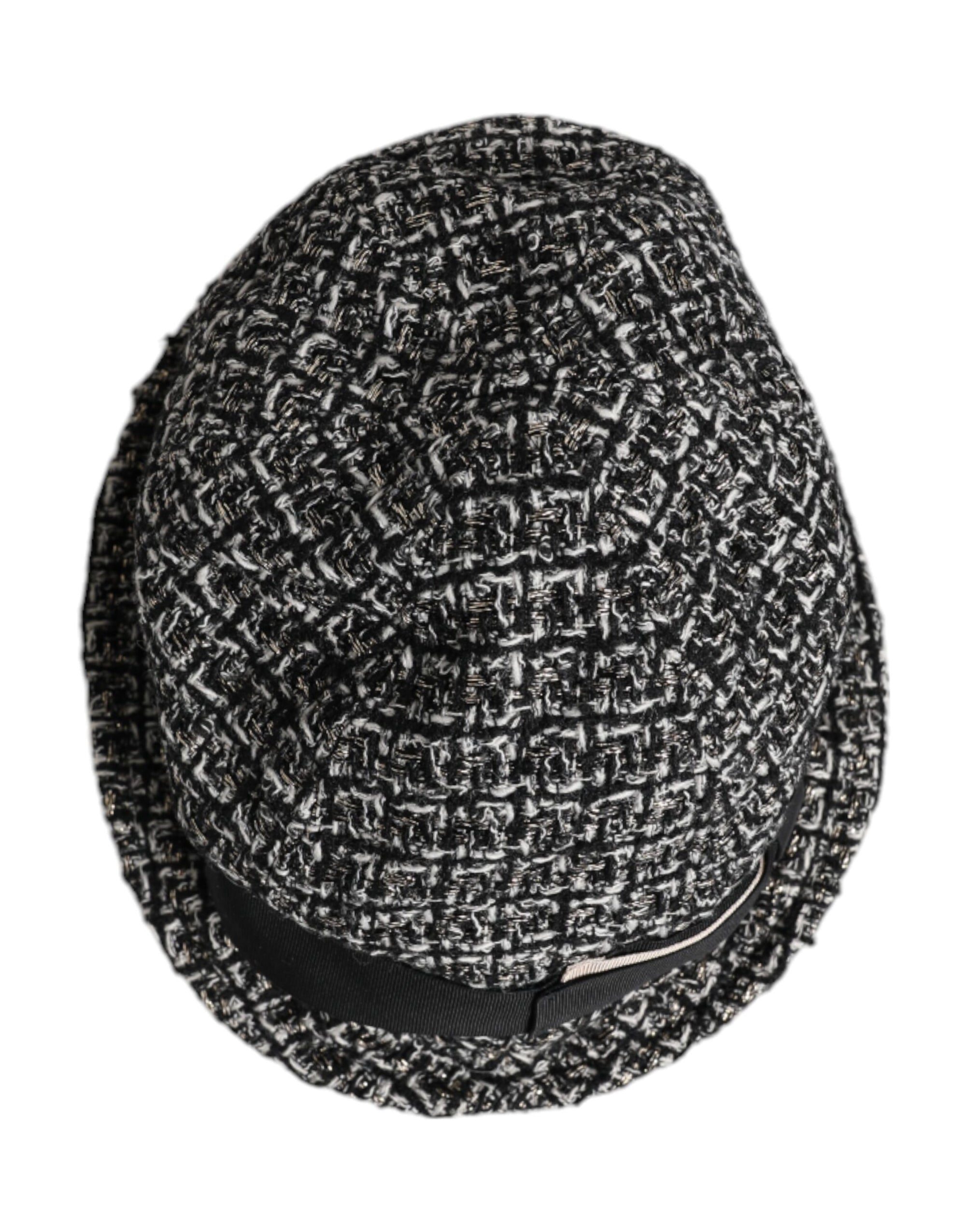 Dolce & Gabbana Black Cotton Blend Bucket Hat