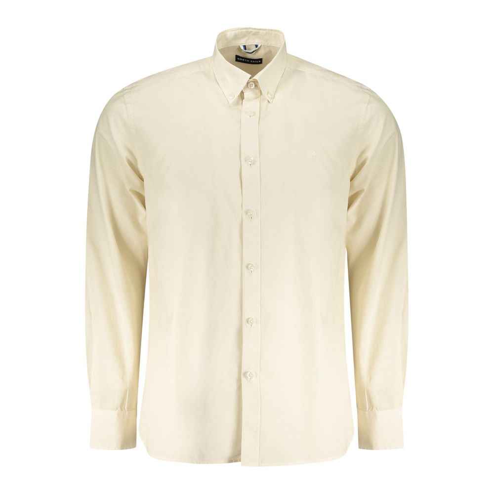 North Sails Beige Cotton Men Shirt