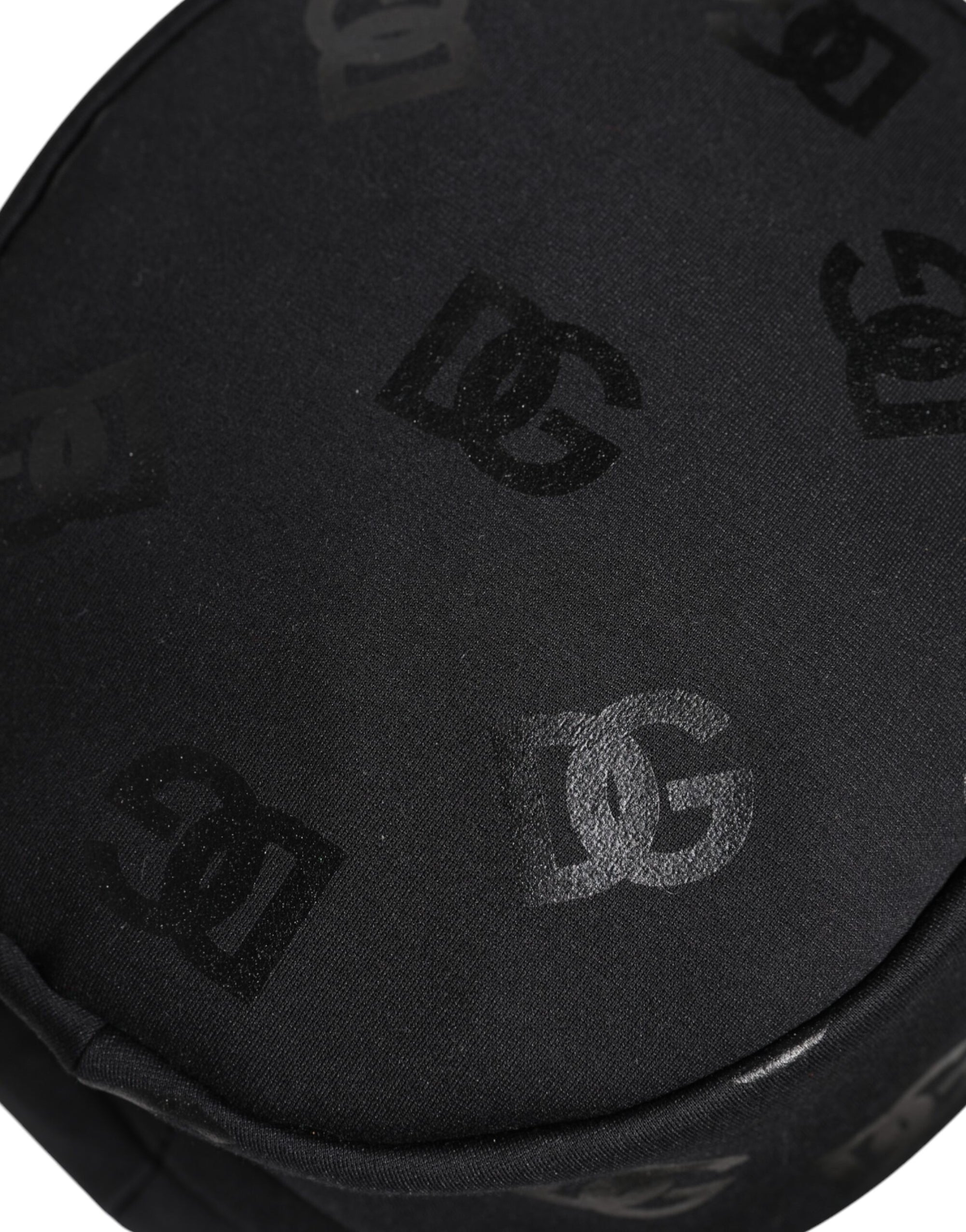 Dolce & Gabbana Black DG Monogram Polyester Jacquard Bucket Hat