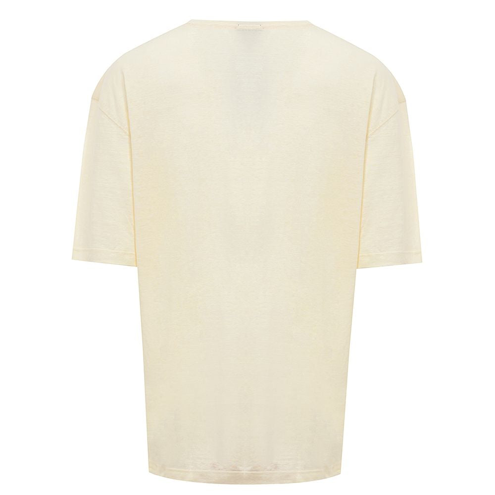 Corneliani Yellow Linen T-Shirt