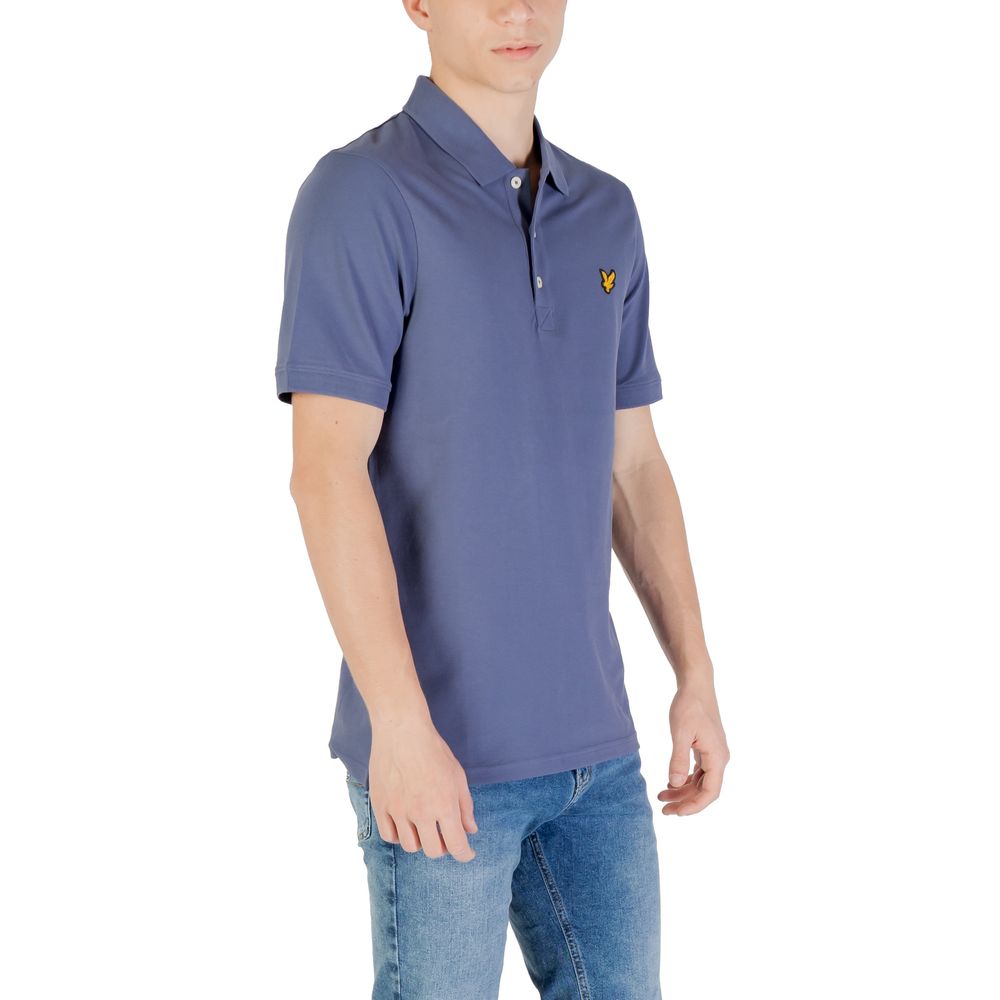 Lyle & Scott Blue Cotton Polo Shirt