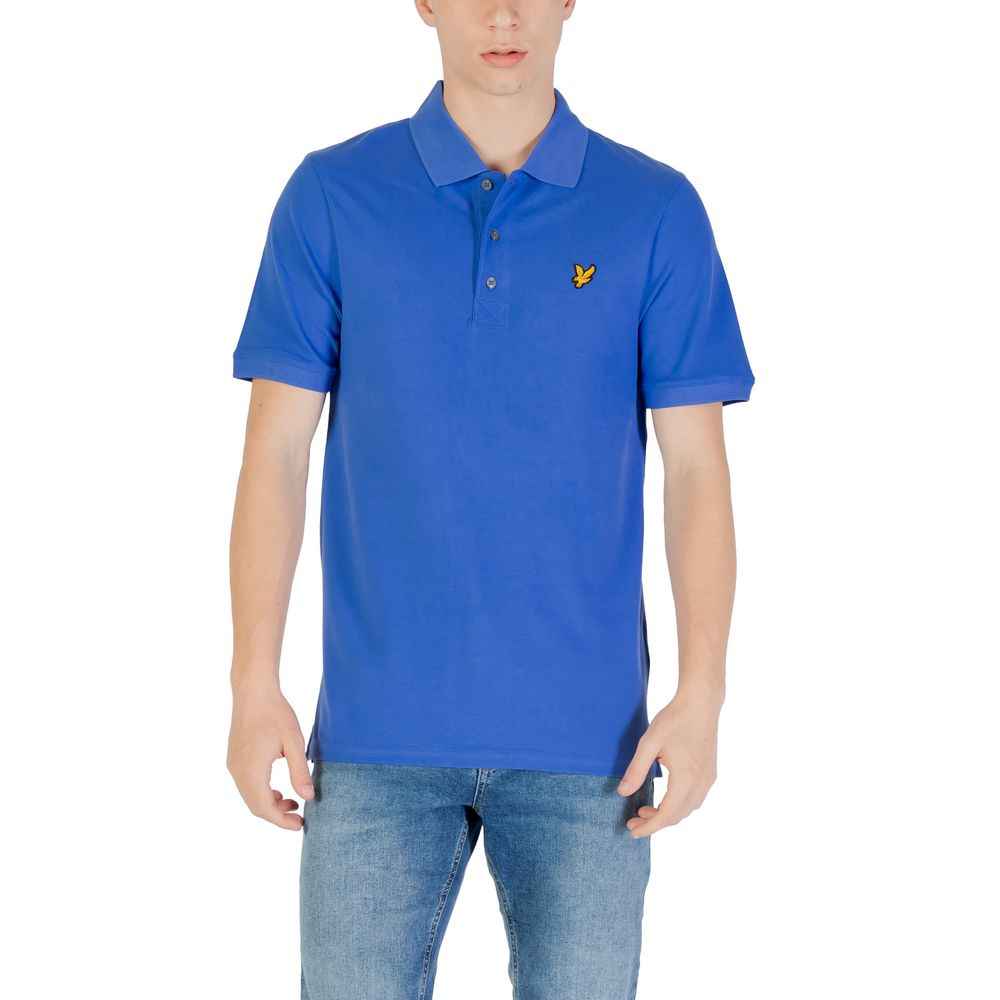 Lyle & Scott Blue Cotton Polo Shirt