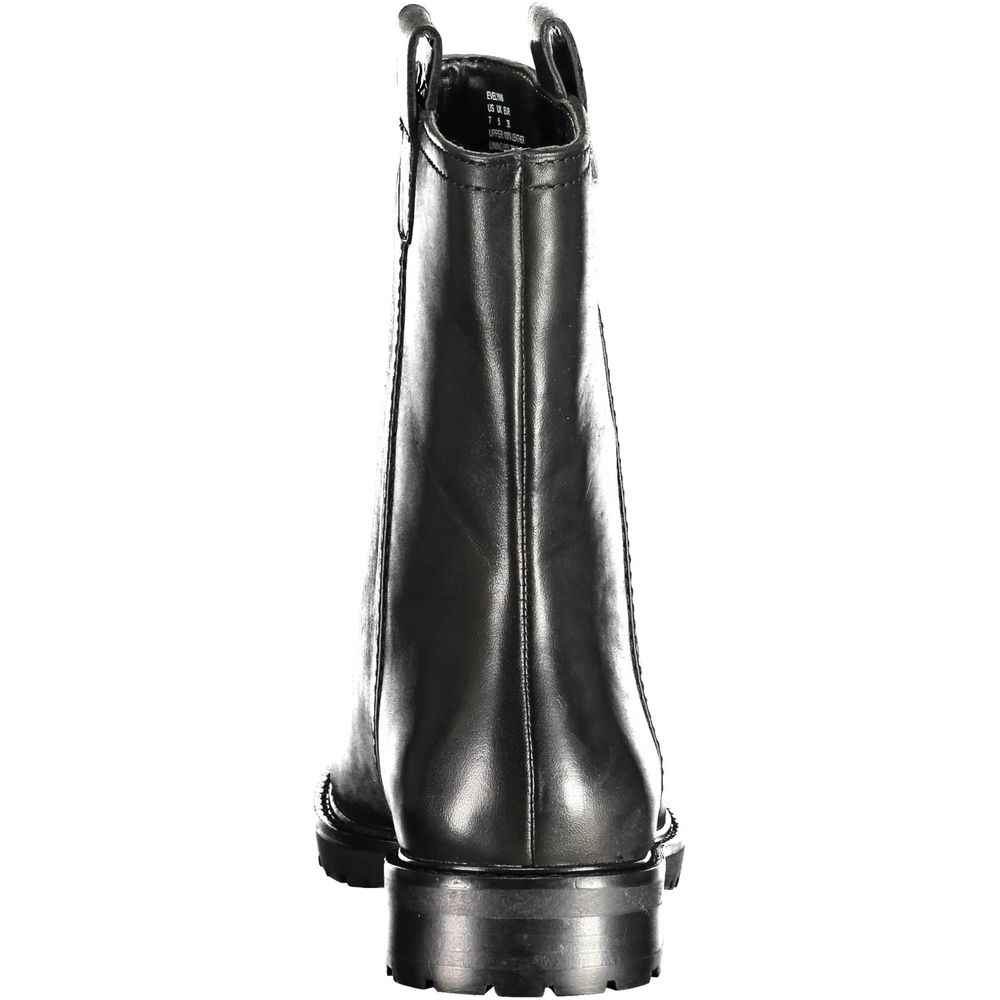 Ralph Lauren Black Leather Women Boot