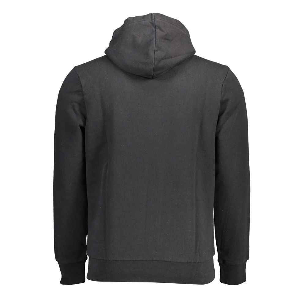 Napapijri Black Cotton Men Hoodie