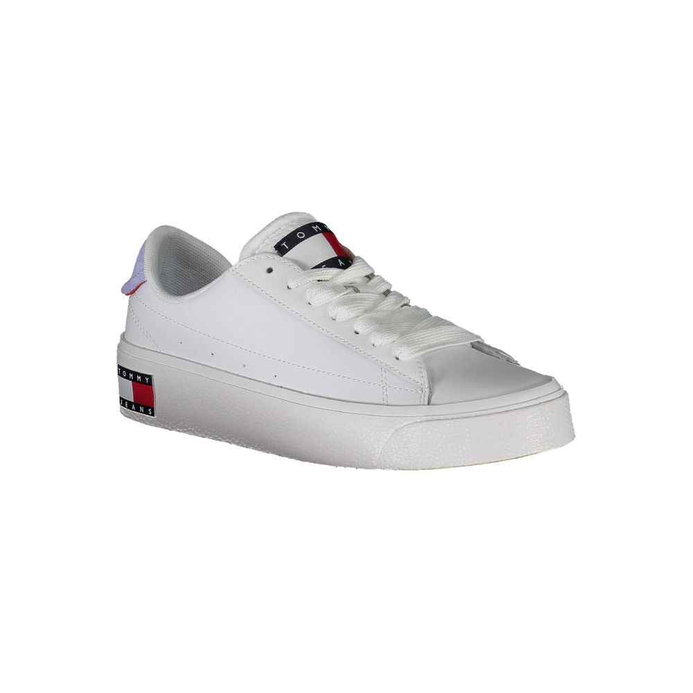Tommy Hilfiger White Polyester Women Sneaker