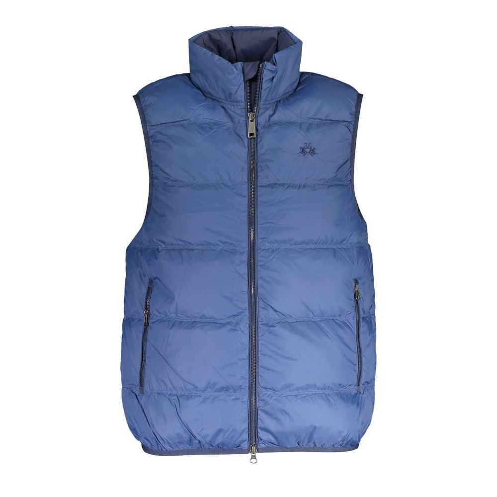 La Martina Blue Polyamide Men Jacket