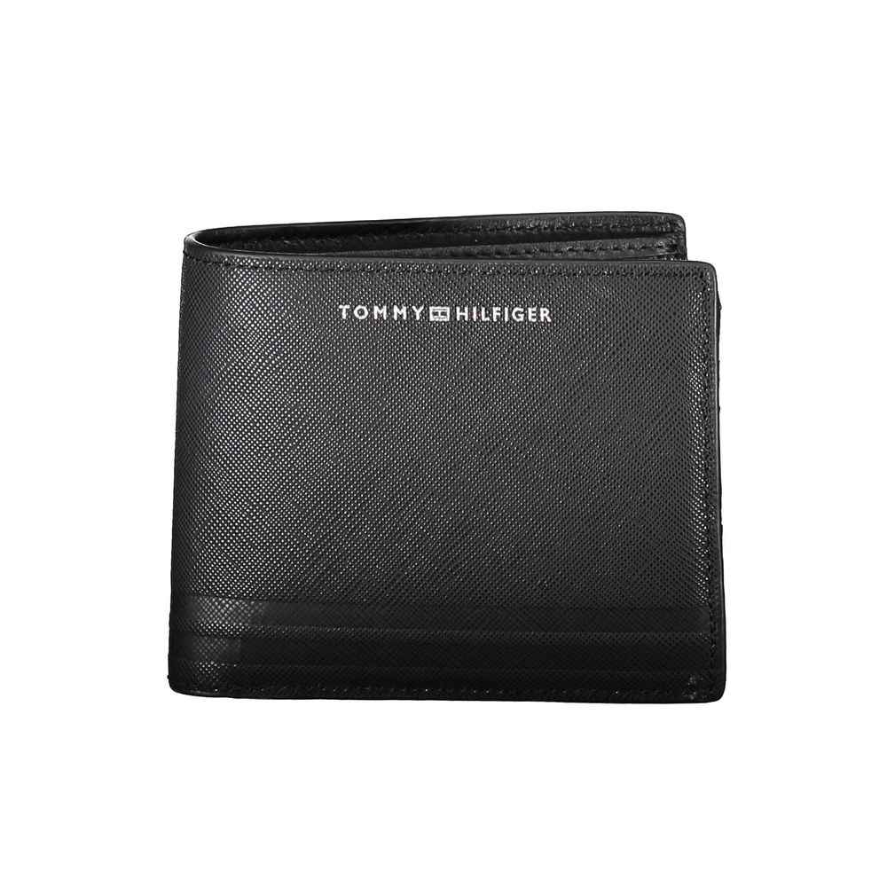 Tommy Hilfiger Black Leather Men Wallet
