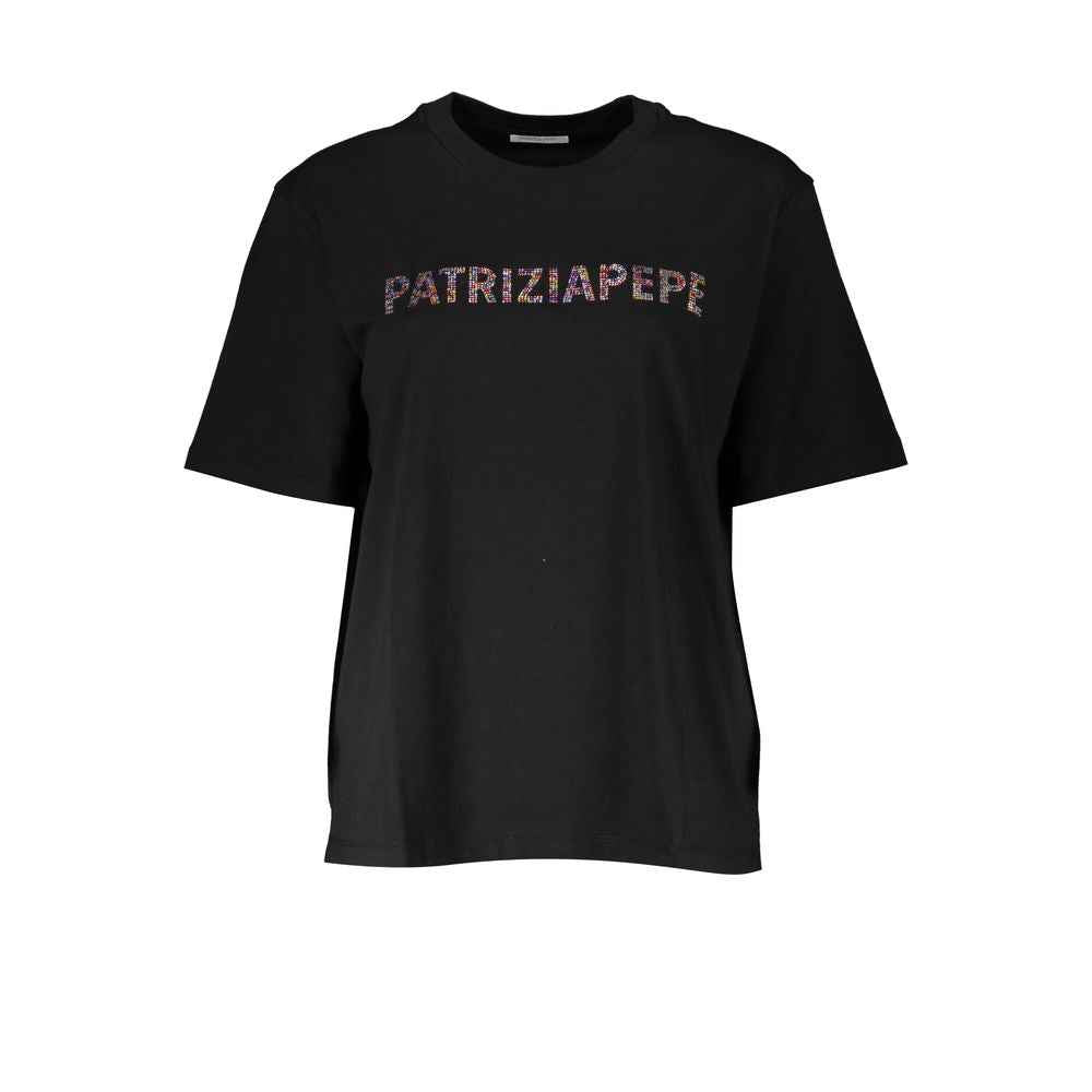 Patrizia Pepe Black Cotton Women T-Shirt